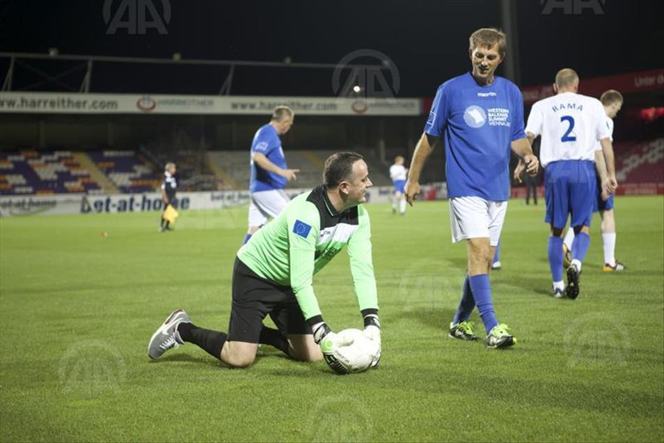 Friendly Football match between Future EU vs EU at Western Balkans Summit in Vienna